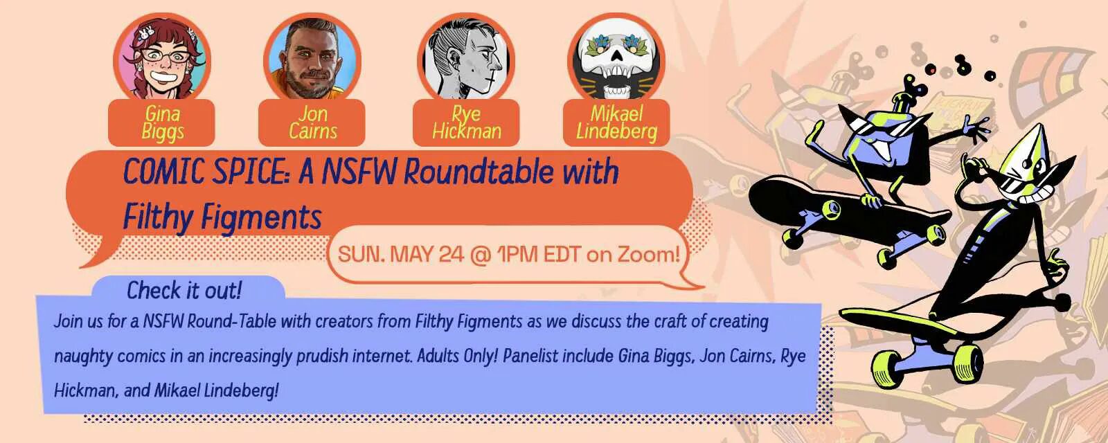 Nib and Ink Fest - Comic Spice panel